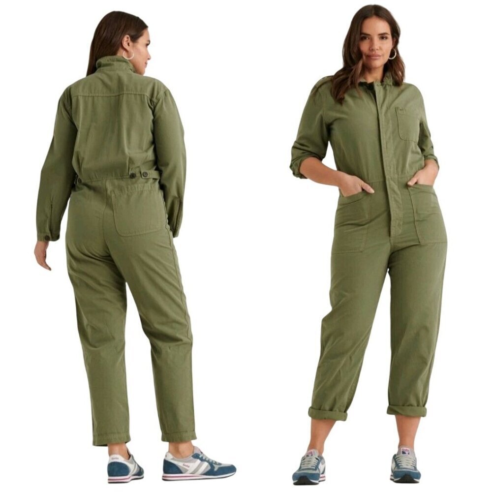 Lucky Brand Nwt Surplus Boiler Coveralls Workwear Ripstop Cotton Tencel Size M